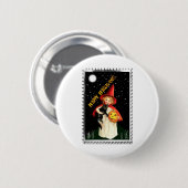 懐かしい小さな女の子、ジャック・オ・ランタン、ネコ 缶バッジ (正面&裏面)