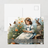 懐かしい復活祭のアイドル シーズンポストカード (正面/裏面)