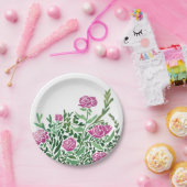 懐かしい抽象芸術フローラ ペーパープレート (パーティー)