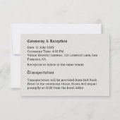 懐かしい新聞詳細エンクロージャカード 出欠カード (裏面)