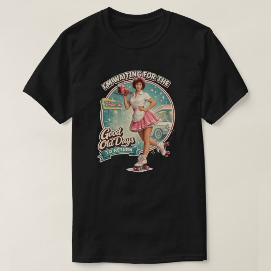 懐かしい時代 Tシャツ (デザイン正面)