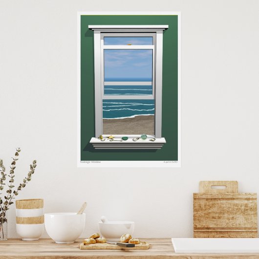 懐かしい窓 ポスター (キッチン)