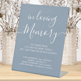 懐かしい結婚思い出の中で思い出に残るほこりっぽい青 台座サイン