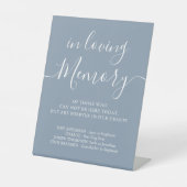 懐かしい結婚思い出の中で思い出に残るほこりっぽい青 台座サイン (正面)