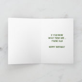 懐かしい緑の切手 カード (内部)