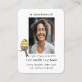 懐かしい記念ミュージックソングバード 名刺 (裏面)