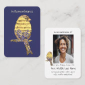 懐かしい記念ミュージックソングバード 名刺 (正面/裏面)