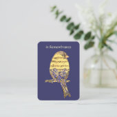 懐かしい記念ミュージックソングバード 名刺 (スタンド正面)