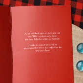 懐かしい赤カラフルビジネスのクリスマス挨拶 カード