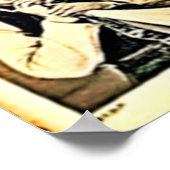 懐かしい郵便デザイン ポスター (角)