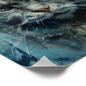 懐かしい雨猫シーン ポスター (角)