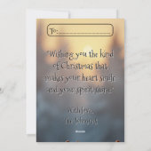 懐かしい雪だるまと陽気な雪の子供 シーズンカード (裏面)