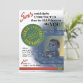 懐かしい1940年代の「サンタスポッター」クリスマスカード シーズンカード (スタンド正面)