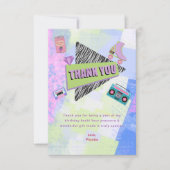 懐かしい90年代のレトロ誕生会に戻る サンキューカード (正面)