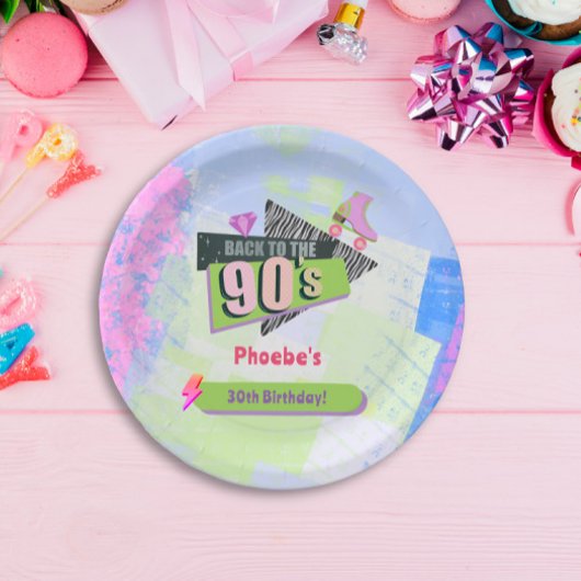 懐かしい90年代のレトロ誕生会に戻る ペーパープレート