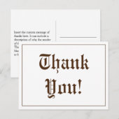 懐かしい「ありがとう！」ポストカード ポストカード (正面/裏面)