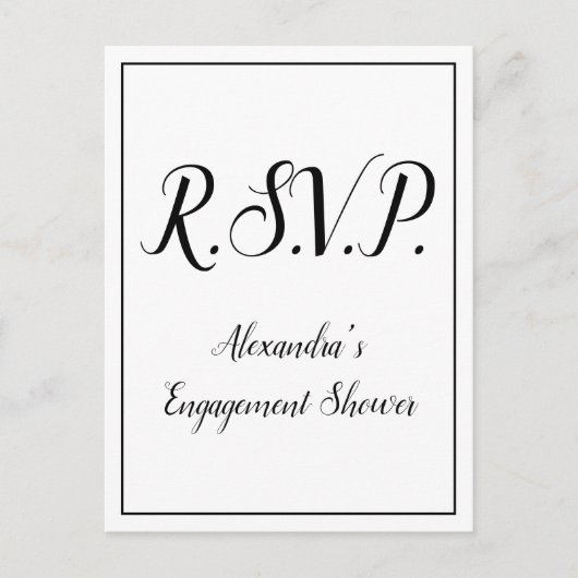 懐かしい「R.S.V.P.」 ポストカード (正面)