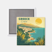 懐かしきギリシャ クレタ島の旅ポスター マグネット (正面/裏面)