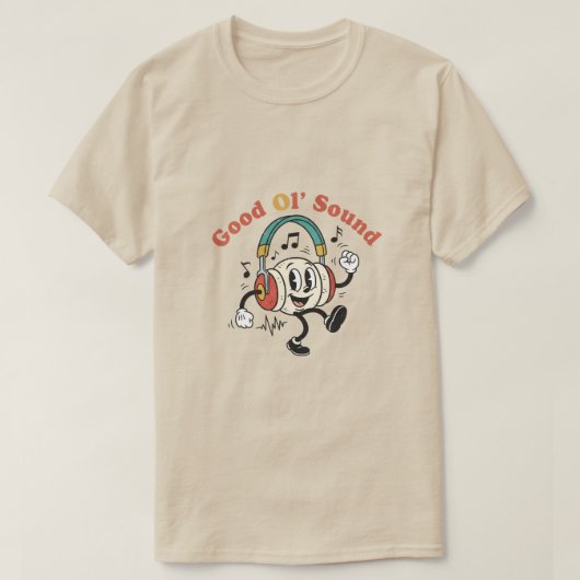 懐かしのサウンド Tシャツ (デザイン正面)