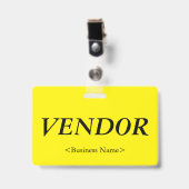 懐かしの「ベンダー」バッジ バッジ (正面 （クリップ付）)