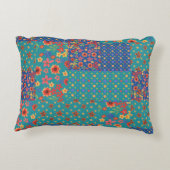 懐かわいらしかしいフェイクパッチワーク枕 アクセントクッション (裏面)