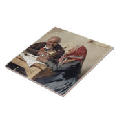 懐しい想い出(キャンバスの油) タイル (側面)