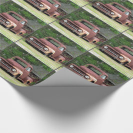 懐しい想い出-古いトラックの包装紙 ラッピングペーパー
