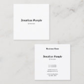 懐エレガントかしいクラシックフォント スクエア名刺 (正面/裏面)