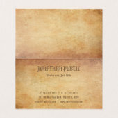 懐エレガントかしい古い紙ルックプロフェッショナルクール 名刺 (内部フラット)