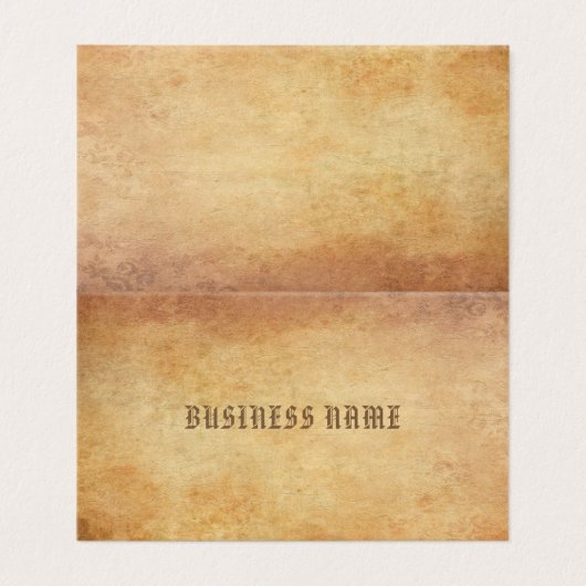 懐エレガントかしい古い紙ルックプロフェッショナルクール 名刺 (外部フラット)