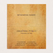 懐エレガントかしい古い紙ルック動揺して文字 名刺 (内部フラット)