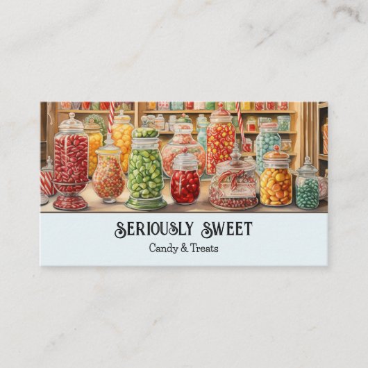 懐カラフルかしい菓子店 名刺 (正面)