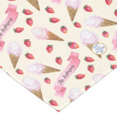 懐パーソナライズされたかしいアイスクリームパーラー手描き ロングテーブルランナー (コーナー)