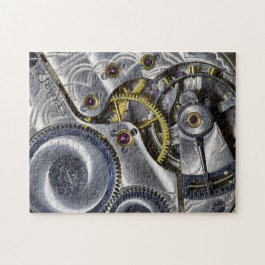 懐中時計のパズルの中 ジグソーパズル (横)