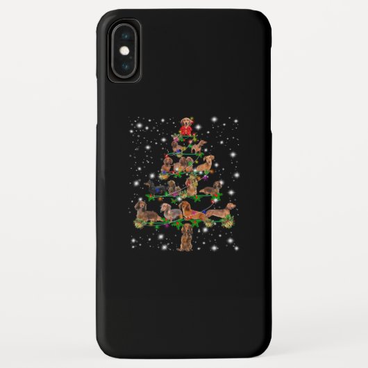 懐中電灯で覆われたダシュントのクリスマスツリー Case-Mate iPhoneケース (裏面)