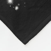 懐中電灯で覆われたドーバーマンクリスマスツリー フリースブランケット (角)