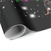 懐中電灯で覆われたドーバーマンクリスマスツリー ラッピングペーパー (ロールコーナー)