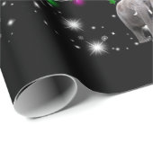 懐中電灯で覆われた象のクリスマスツリー ラッピングペーパー (ロールコーナー)