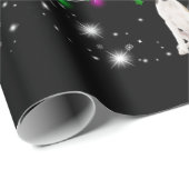 懐中電灯で覆われるビーグルのクリスマスツリー ラッピングペーパー (ロールコーナー)