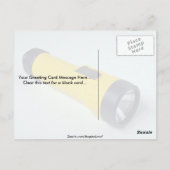 懐中電灯ユニーク ポストカード (裏面)