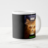 懐中電灯付き猫 ジャンボコーヒーマグカップ (正面右)