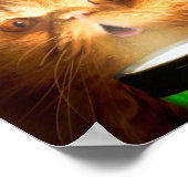 懐中電灯付き猫 ポスター (角)