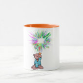 懐中電灯付き猫 マグカップ (中央)