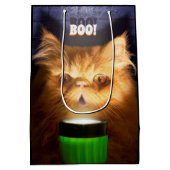 懐中電灯付き猫 ミディアムペーパーバッグ (裏面)