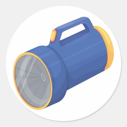 懐中電灯 ラウンドシール (正面)