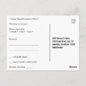 懐伝統的かしい「r.s.v.p.」 ポストカード (裏面)