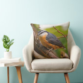 懐疑的な赤い胸を持つ裸戸 クッション (椅子)