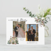 懐結婚したかしいホリメリーー写真のクリスマス シーズンカード (スタンド正面)