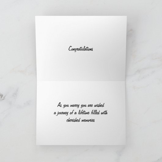 **懐結婚**の思い出 カード (内部)