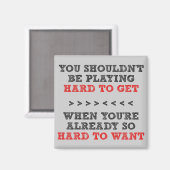 懸命が欲しいおもしろい冷蔵庫用マグネット マグネット (正面/裏面)